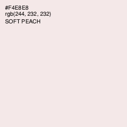 #F4E8E8 - Soft Peach Color Image